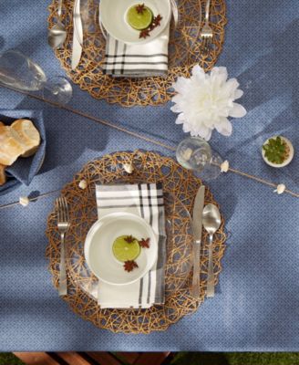 Lattice Print Outdoor Tablecloth with Zipper 60 Round