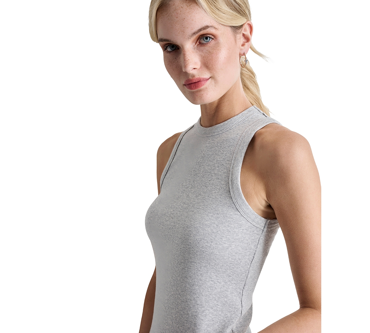 Dkny Jeans Women's Cutaway Crewneck Tank