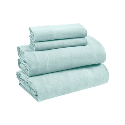 Paisley or Solid Flannel Cotton Deep Pocket Sheet Set