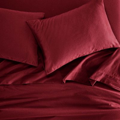 Paisley or Solid Flannel Cotton Deep Pocket Sheet Set