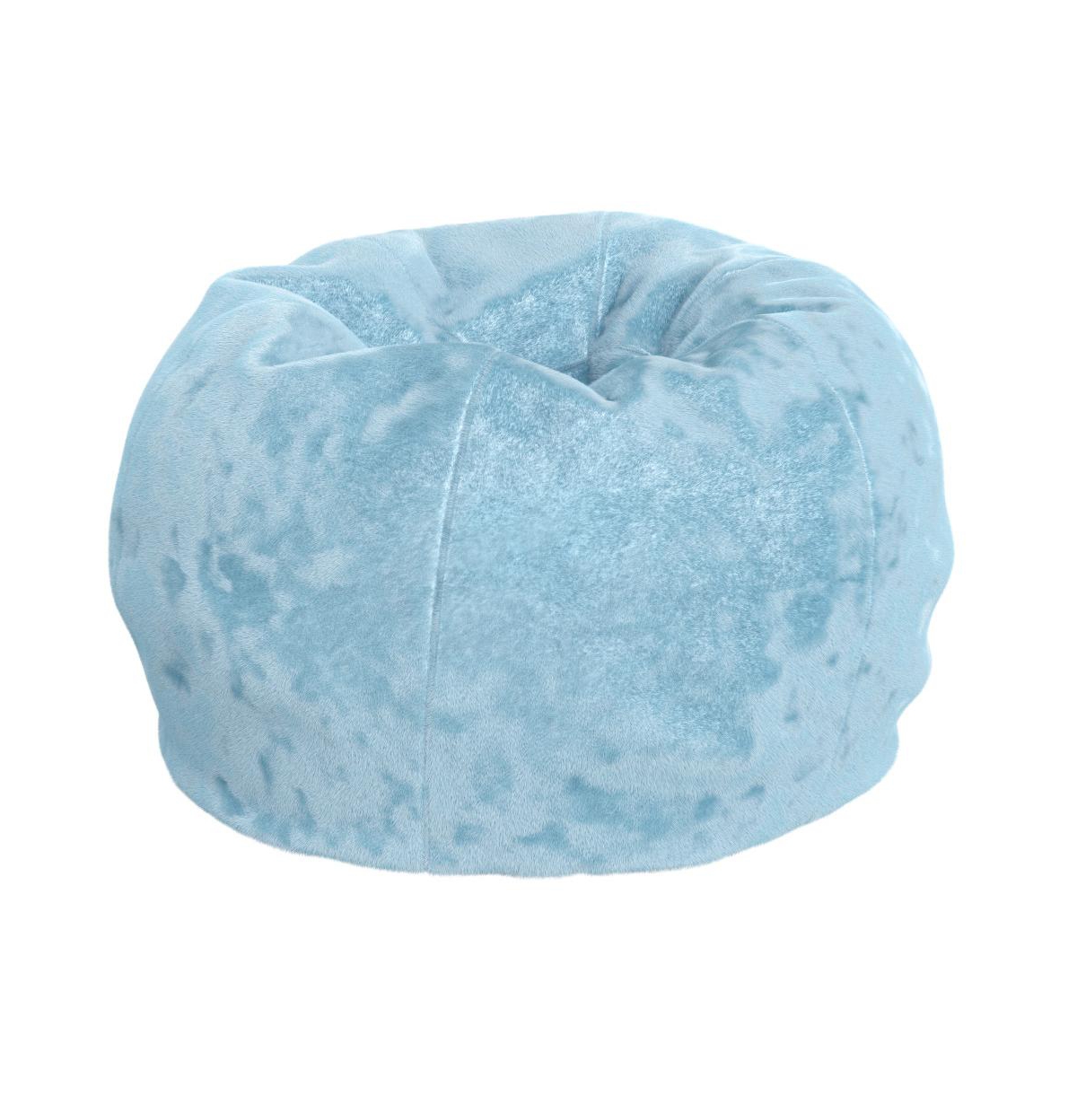 Small Bean Bag Chair For Kids And Teens - Teal furry