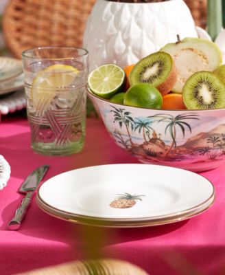 British Colonial Dessert Plates, Set of 4