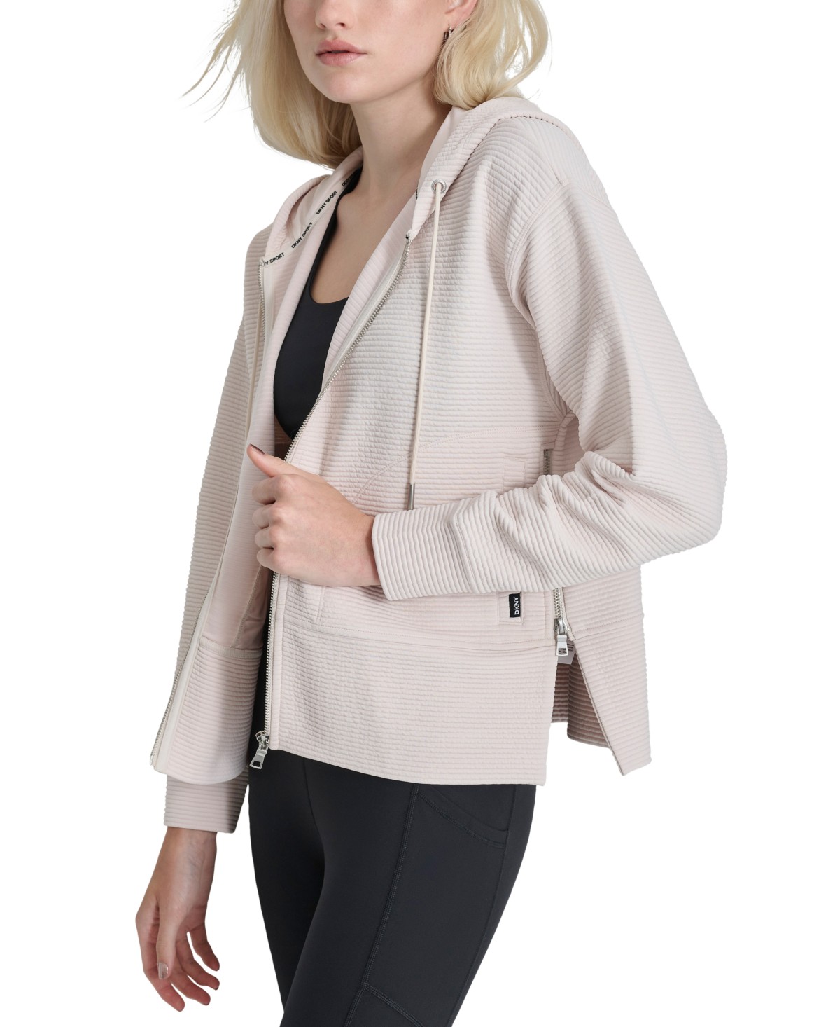 Женские DKNY Women's Tech Ottoman Full-Zip Hoodie — фото 1