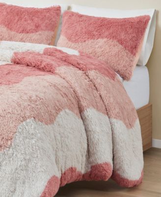 Cassie Faux Fur 2-Pc. Duvet Cover Set, Twin/Twin XL