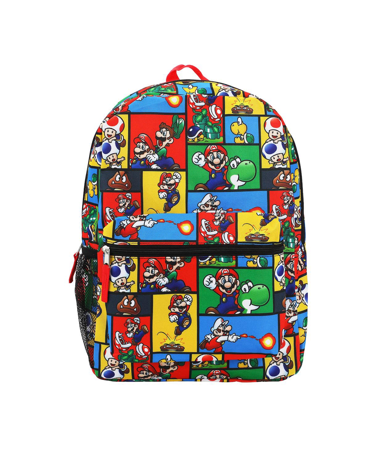 Super Mario Brothers All-Over Print 18” Backpack - Super mario aop