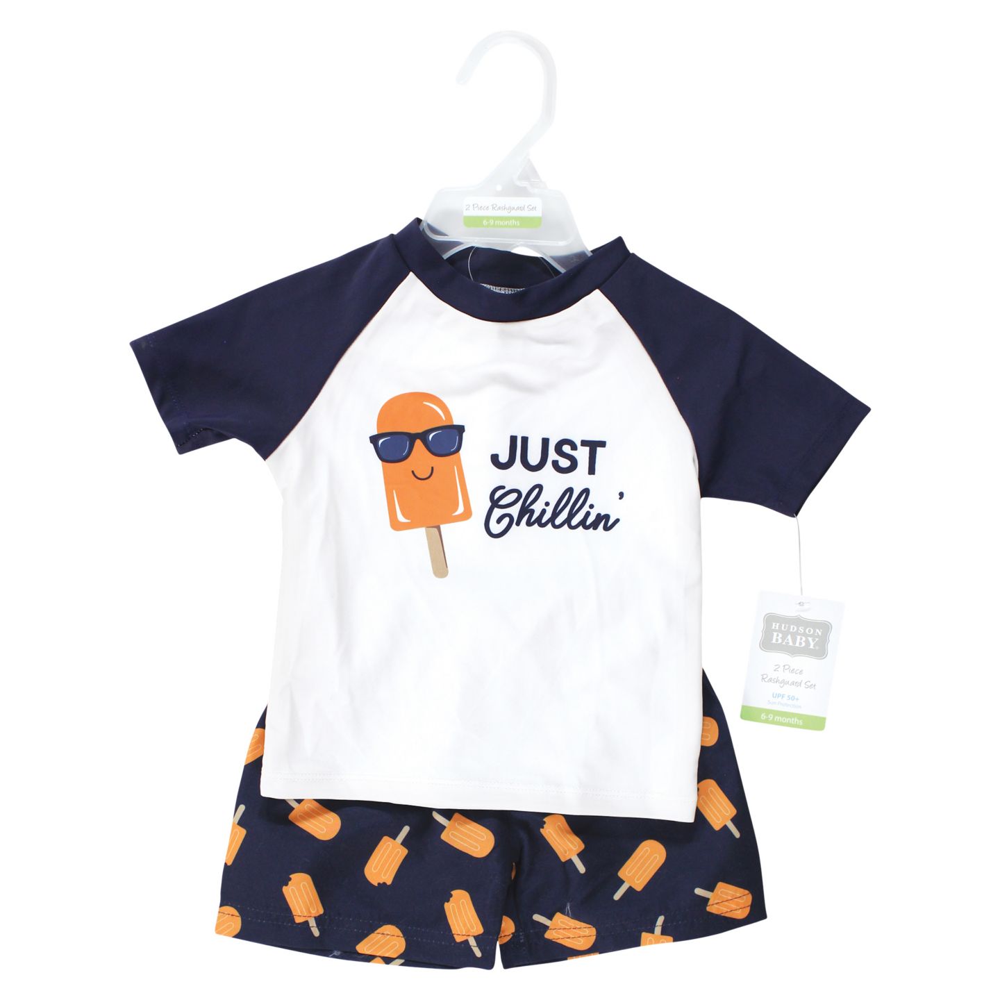 Комплекты Hudson Baby Swim Rashguard Set, Sea Characters для мальчиков, цвет: Just Chillin — фото 4