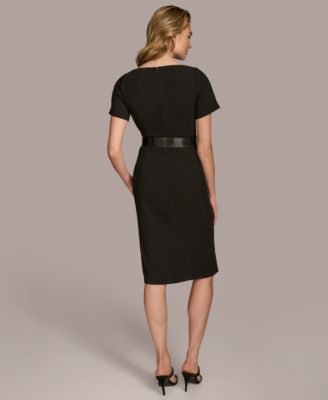 【Donna Karan New York】Women's Striped V-Neck Dress Donna Karan New York Women's Striped V-Neck Dress | Westland