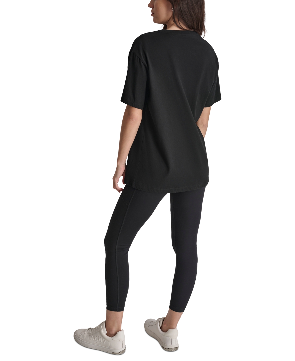 Dkny Sport Women's Varsity Satin Logo T-Shirt