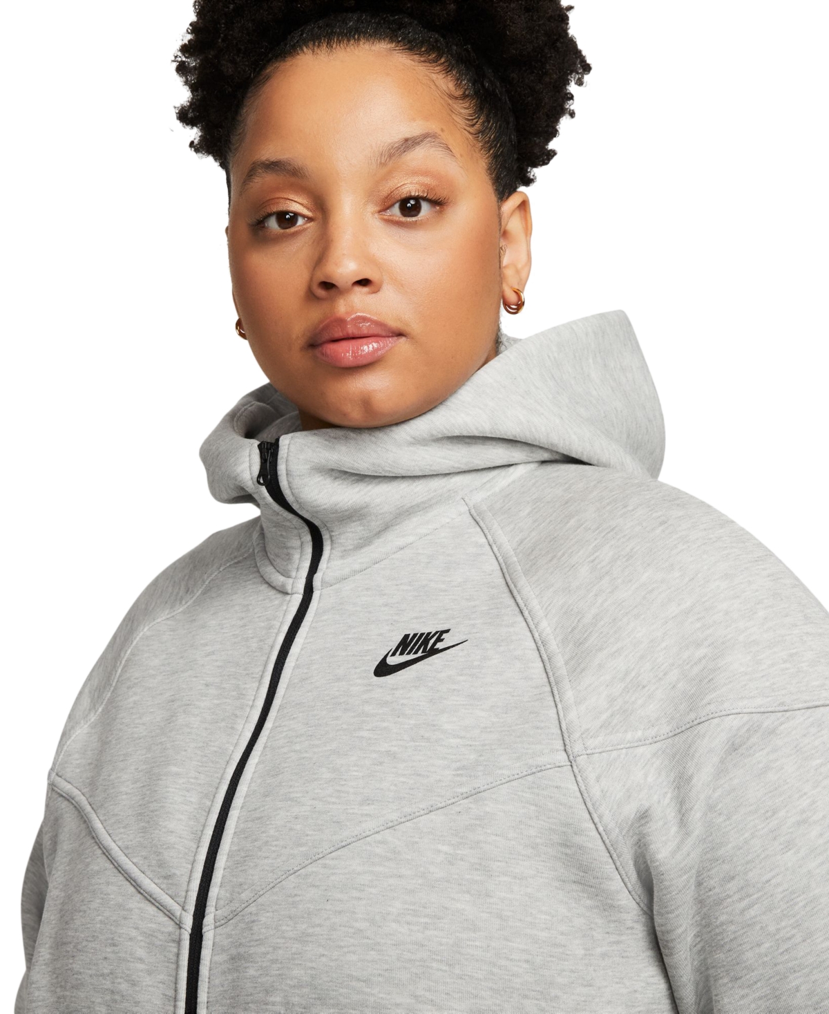 Nike Plus Size Sportswear Tech-Fleece Windrunner Hoodie -black