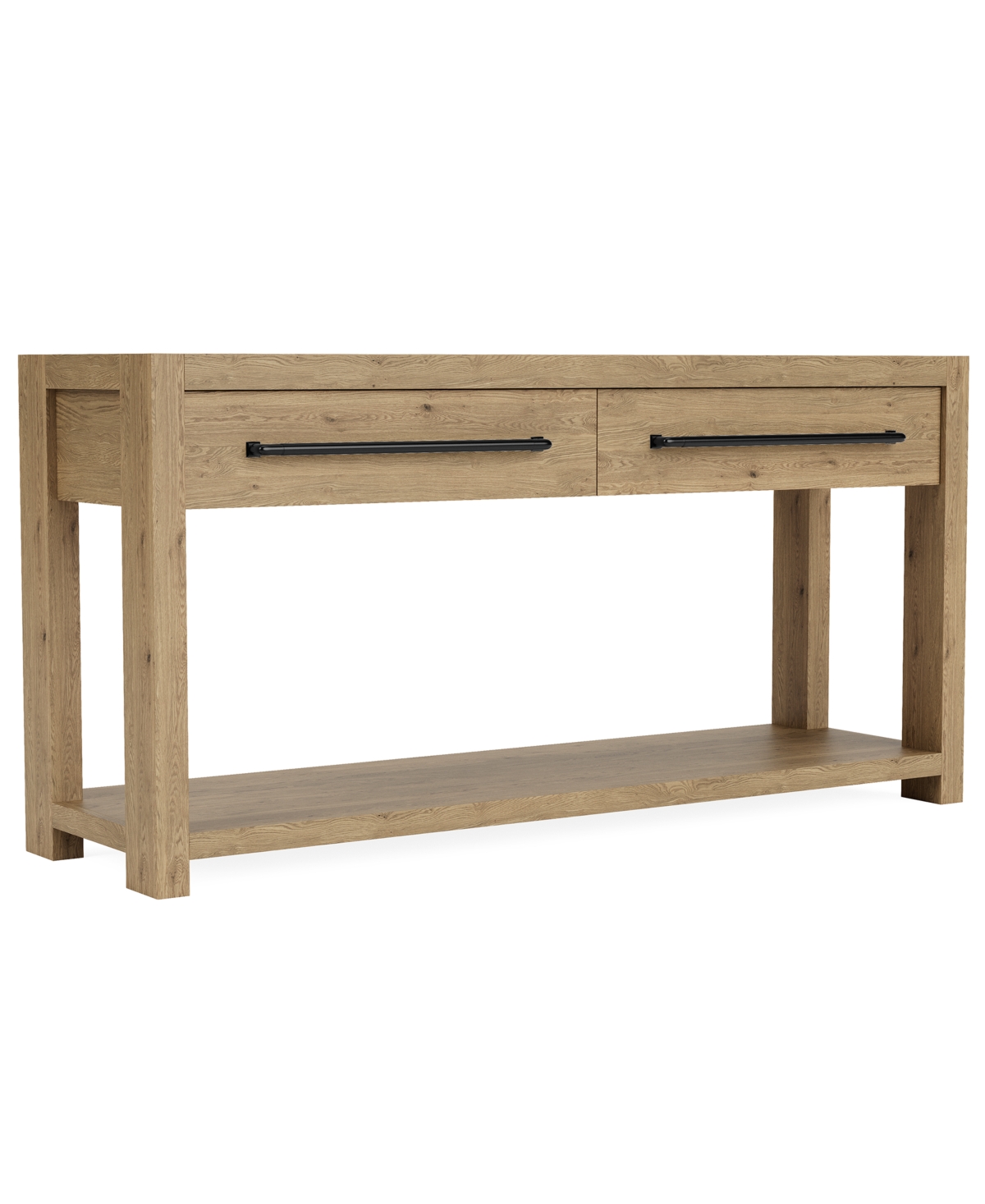 Macy's Furniture Davie 60" Wood Sofa Table In Pale Oak