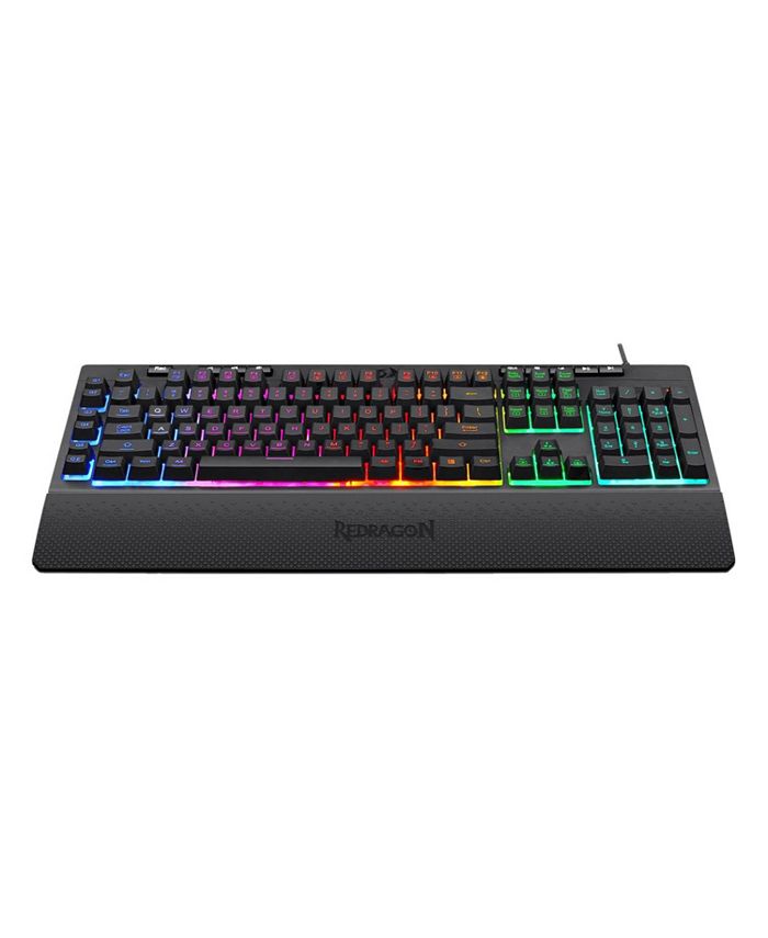 Redragon Shiva K512RGB Full-Sized Wired Membrane Gaming Keyboard with ...