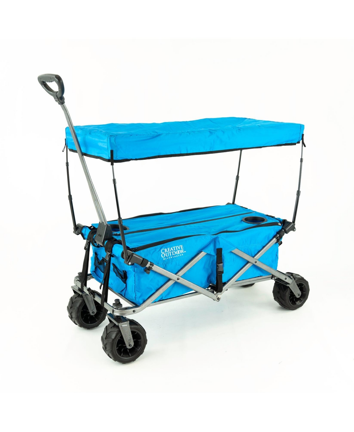Creative Wagons All Terrain Deluxe Utility Wagon with Canopy - Solid Red