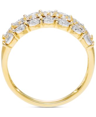 Diamond Three Row Anniversary Band (1/2 ct. t.w.) in 14k White Gold or 14k Gold