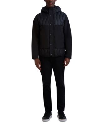 Men's Mixed Media Mid-Weight Puffer Jacket