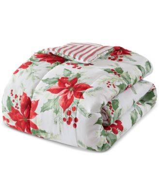 Poinsettias 3-Pc. Comforter Sets