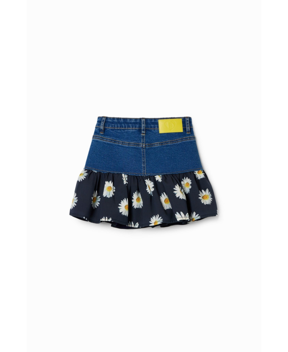 Desigual Girls Girls's Daisy ruffle denim mini skirt