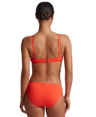 Ralph Lauren Womens Macrame O Ring Bikini Top Bottoms In Electric Blue