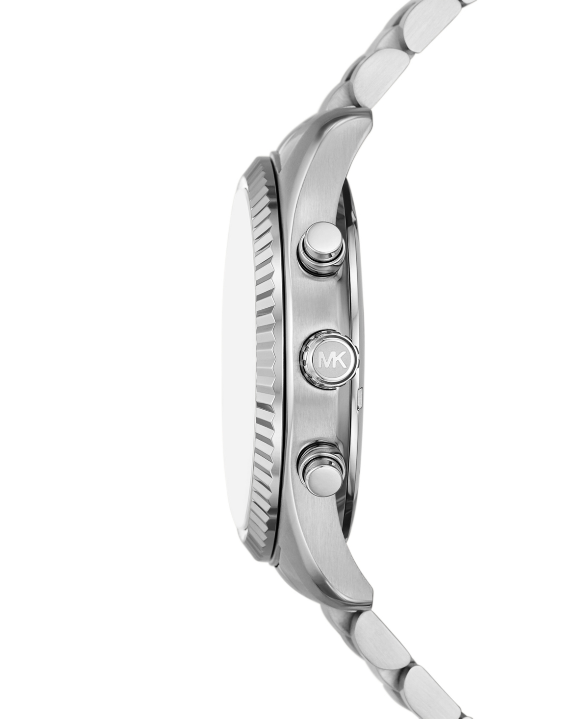 Michael Kors Lexington Chronograph, 44mm In Silver-tone