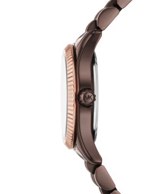 Women's Lexington Three-Hand Chocolate Stainless Steel Watch 26mm