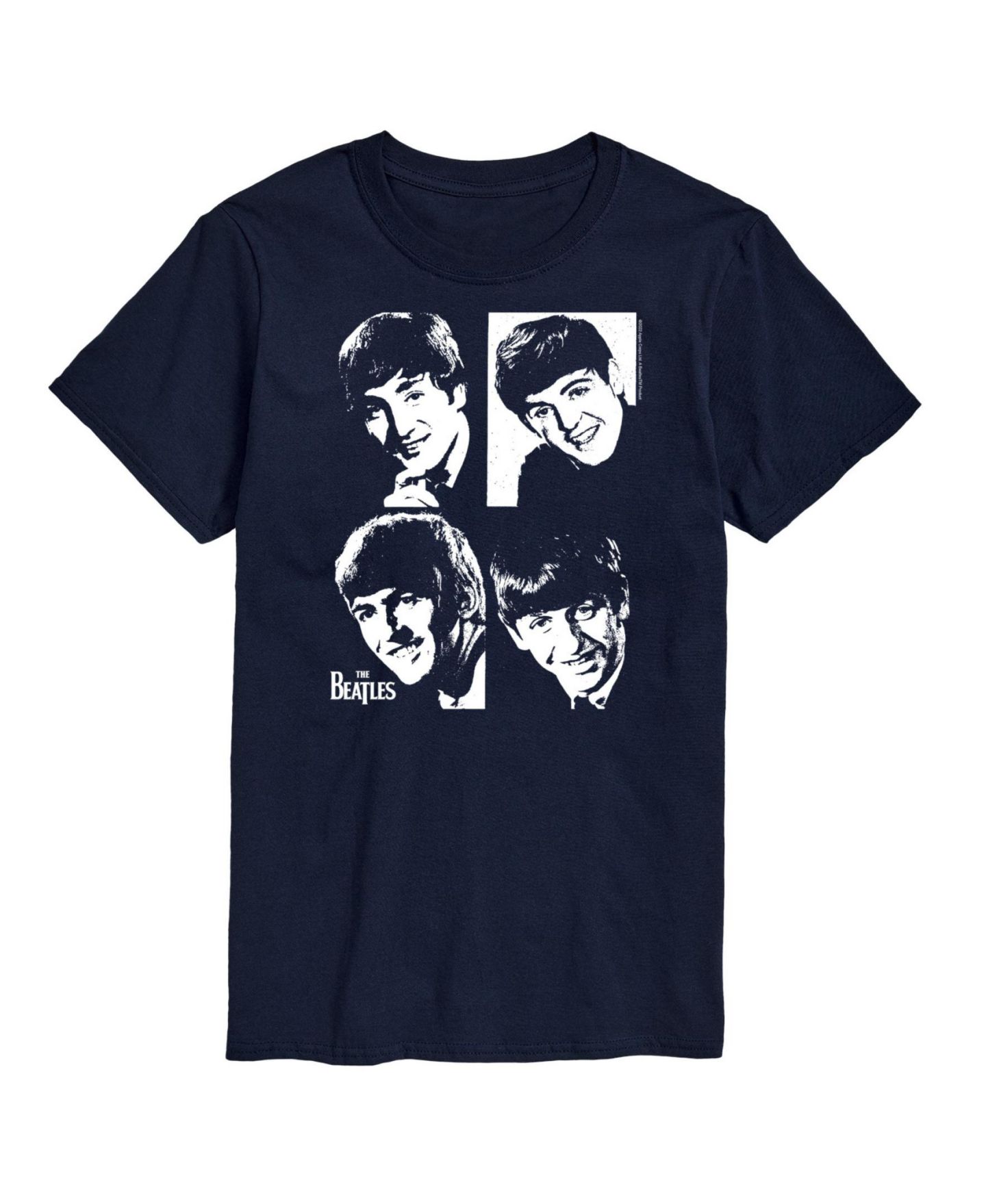 Мужская футболка AIRWAVES Hybrid Apparel The Beatles Group Short Sleeve, цвет: Синий — фото 1
