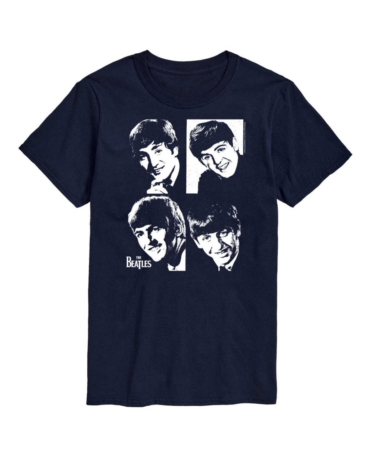 Hybrid Apparel The Beatles Group Short Sleeve Tee - Blue