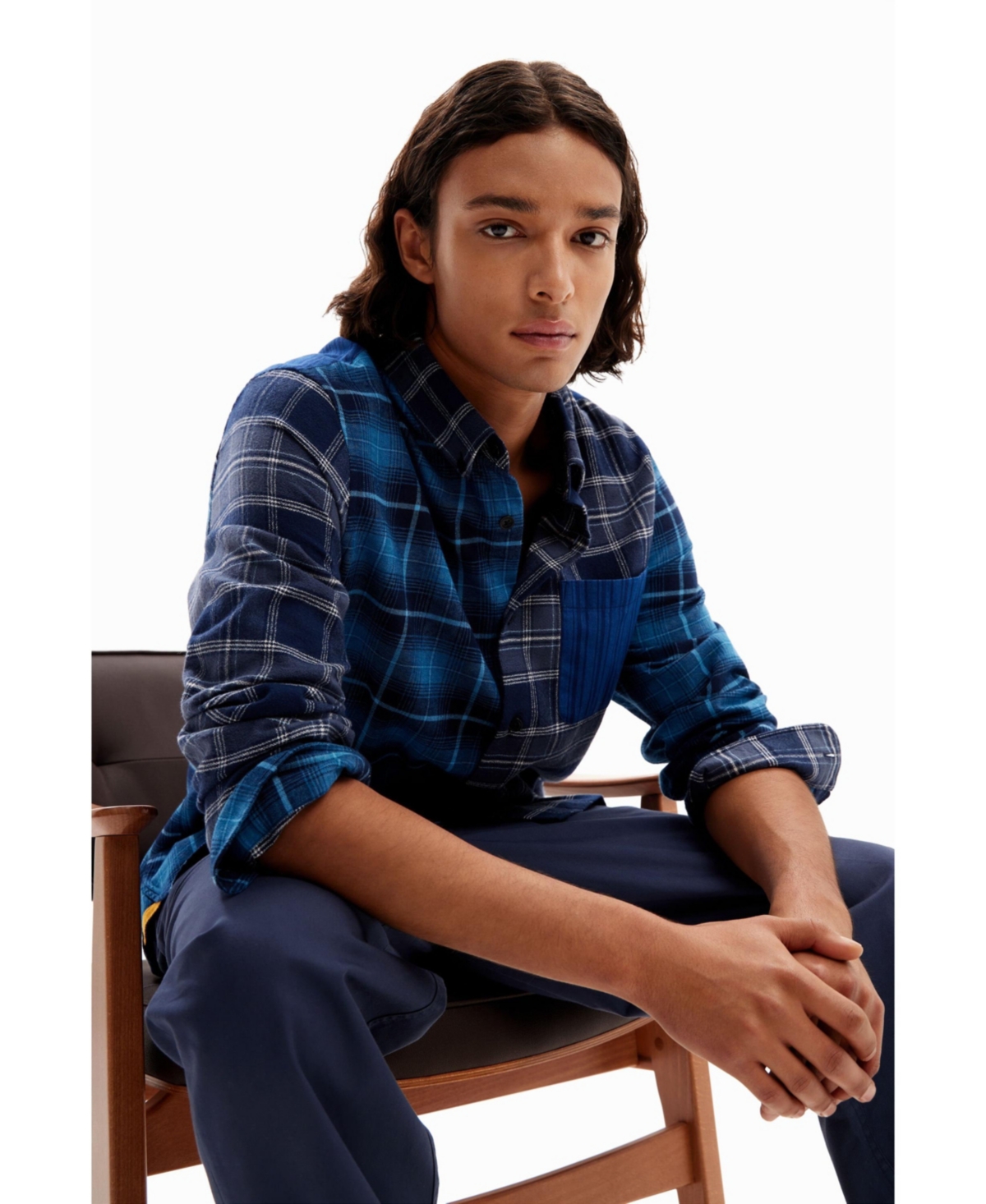 Desigual Men's Plaid flannel shirt