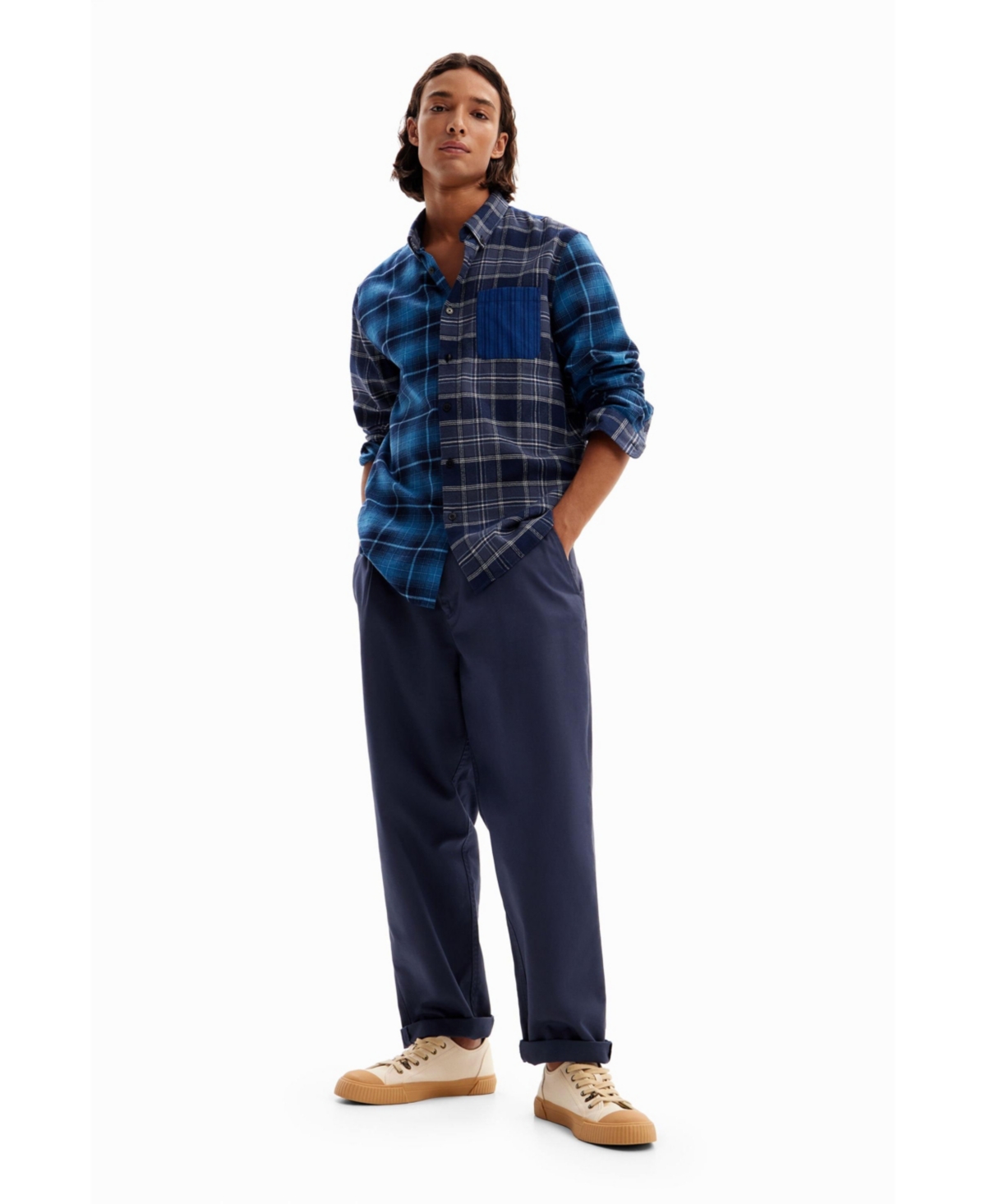 Desigual Men's Plaid flannel shirt
