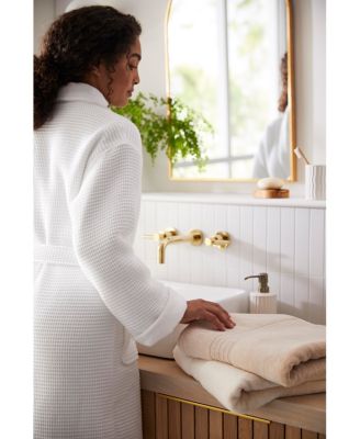 Cotton Waffle Textured Bath Robe, Created for Macy's