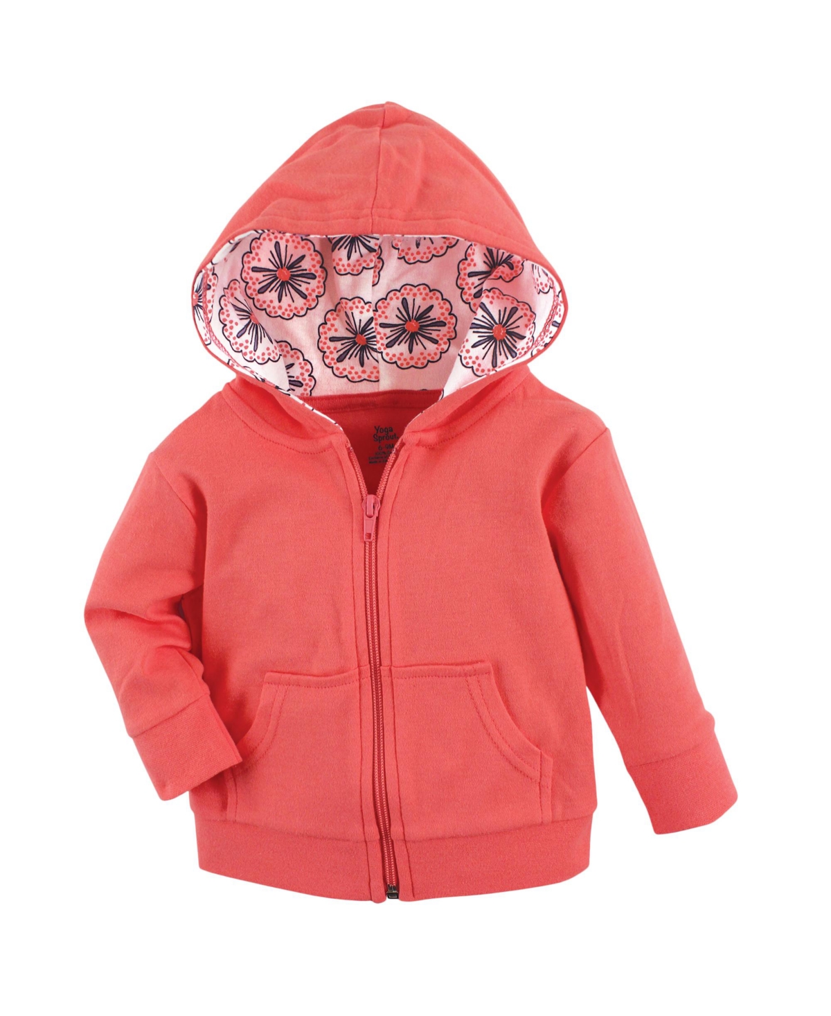 Yoga Sprout Baby Girls Baby Cotton Hoodie, Bodysuit or Tee Top, and Pant,- Bloom baby