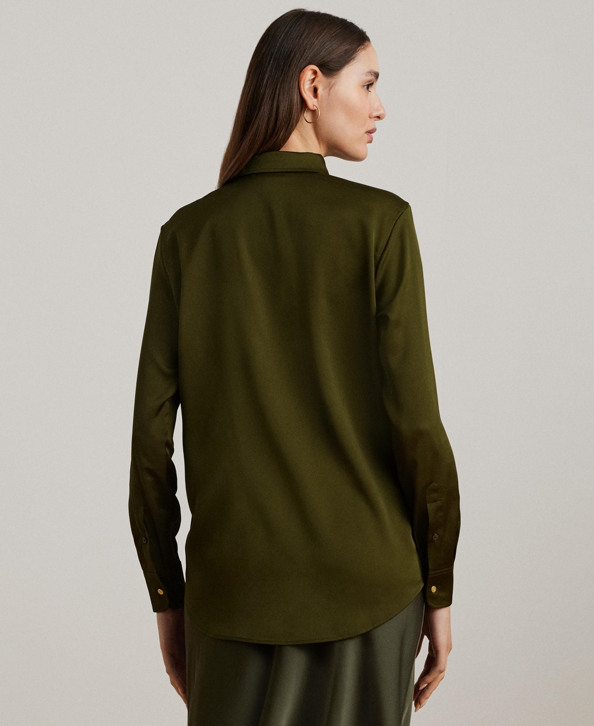 Lauren Ralph Lauren Women's Satin Charmeuse Shirt