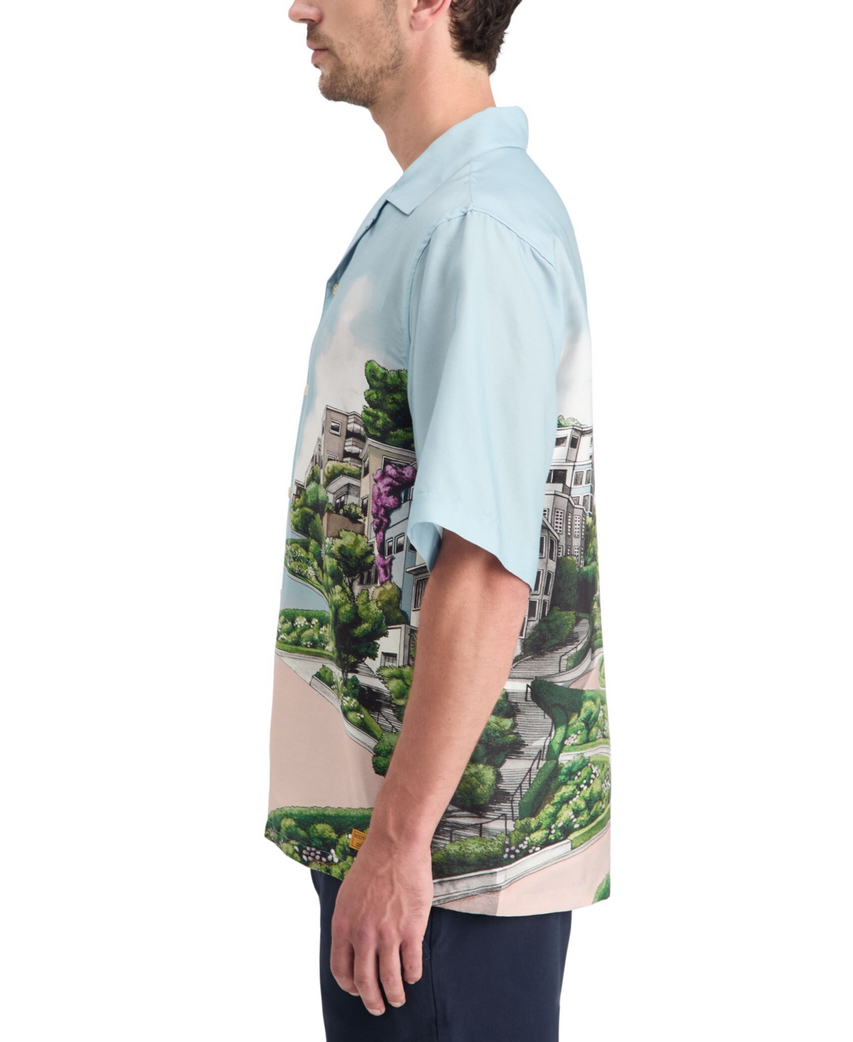 Scotch & Soda Men's Printed Relaxed-Fit Short-Sleeve Shirt
