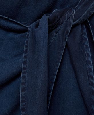 MANGO Women's Lyocell Sarong Skirt