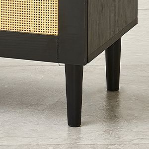 Modern Sideboard Cabinet with Unique Rattan Doors