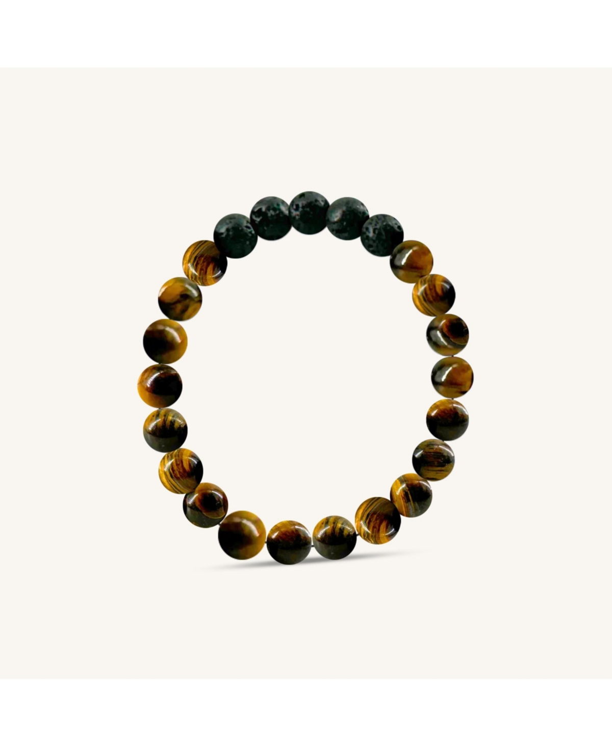 Tiger Eye Essential Oil Bracelet - Open Brown
