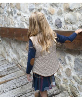 Girls' Pleated Skirt with Buckle Detail, Infant