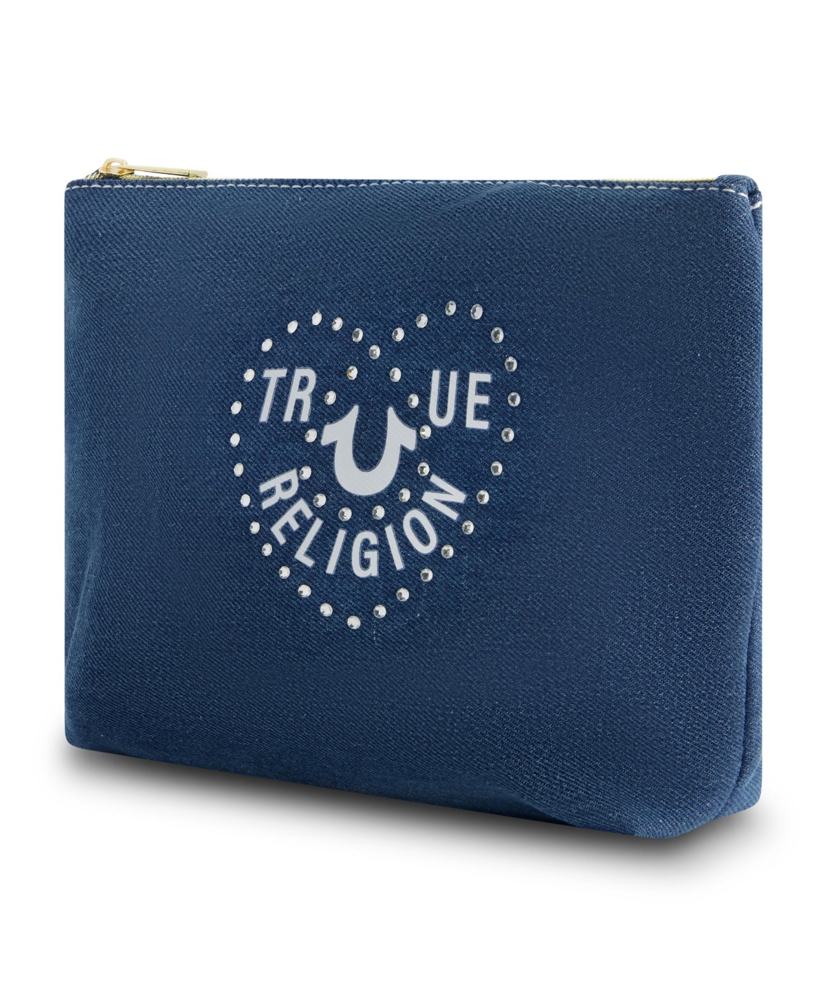 True Religion cosmetic bag with side pocket