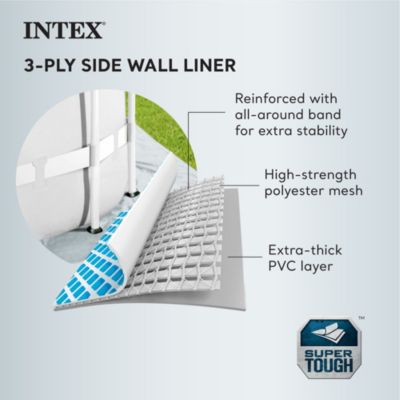 15ft x 48in Prism Above Ground Swimming Pool Set with Ladder and Cover