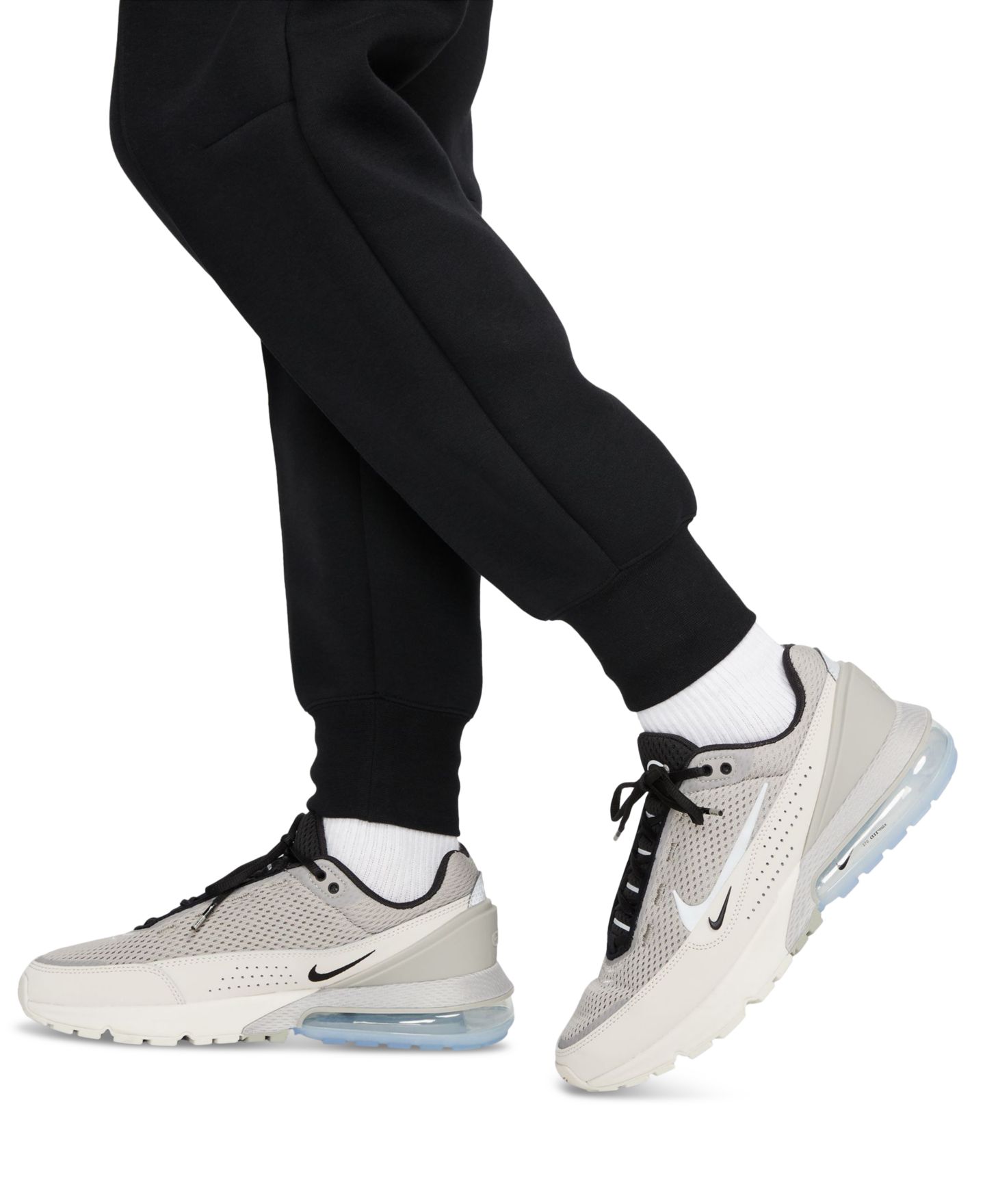 Женские брюки Nike Sportswear Tech Fleece Mid-Rise Jogger, цвет: Чёрный — фото 4