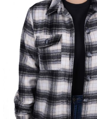 Women's Long Sleeve Twill Shirt Jacket