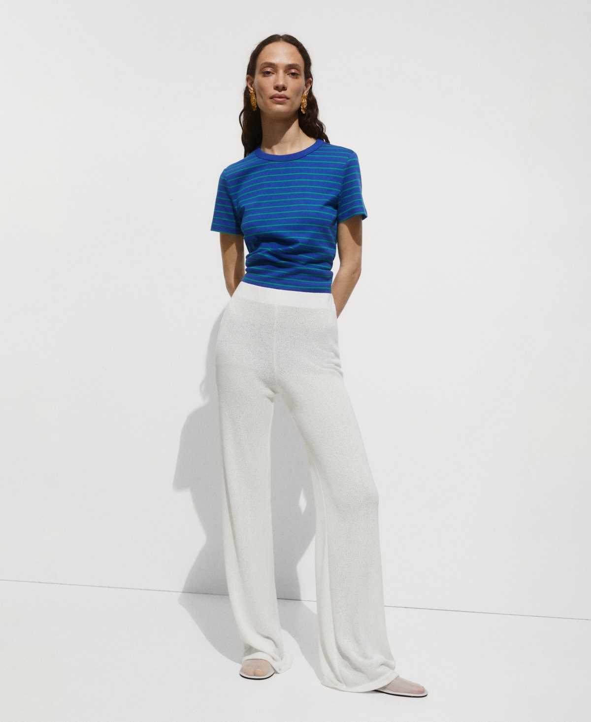 Mango Women's Straight Knitted Pants