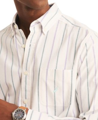 Men's Classic-Fit Stripe Button-Down Oxford Shirt 