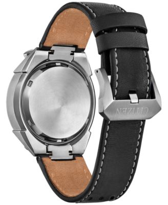 Eco-Drive Men's Chronograph Promaster Limited Edition Tsuno Racer Black Leather Strap Watch 43mm