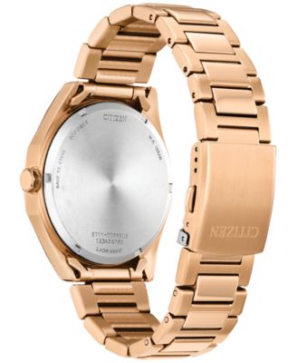 Eco-Drive Men's Weekender Sport Rose Gold-Tone Stainless Steel Bracelet Watch 41mm
