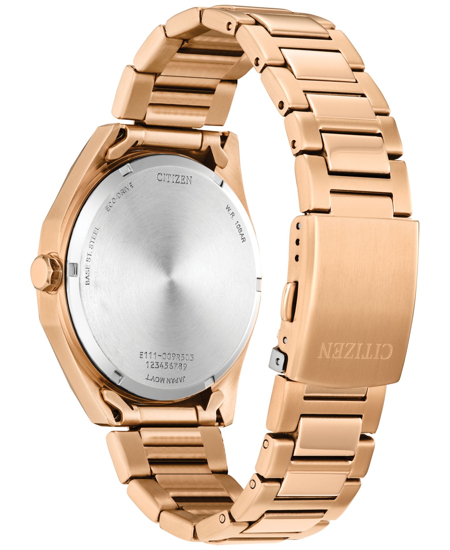 Мужские часы Citizen Eco-Drive Weekender Sport Rose Gold-Tone Stainless Steel Bracelet Watch 41mm — фото 3