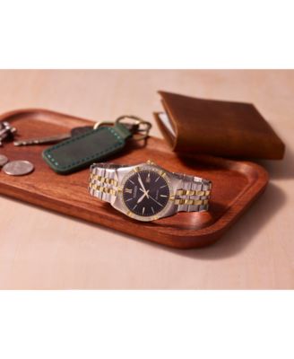 Eco-Drive Men's Corso Diamond (1/10 ct. t.w.) Two-Tone Stainless Steel Bracelet Watch 40mm