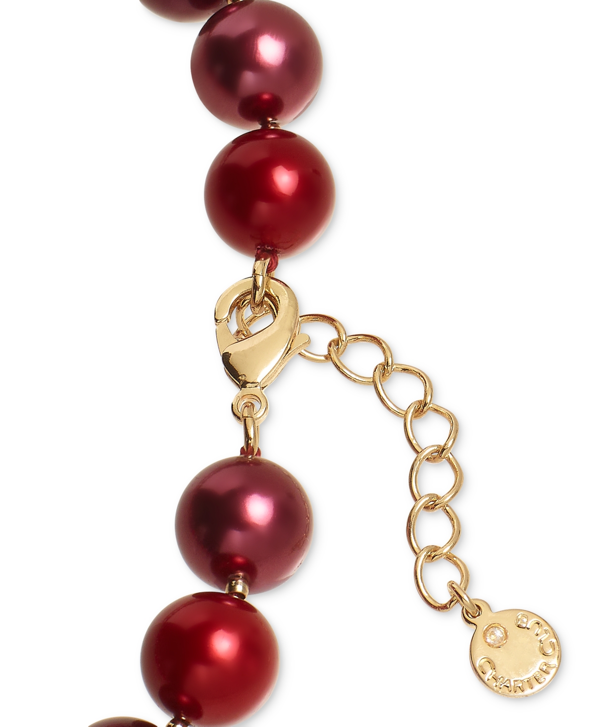 Charter Club Gold-Tone Beaded Collar Necklace, + extender, Created for Macy's