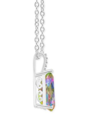 Mystic Topaz (3-5/8 ct. t.w.) & Diamond Accent Pear 18" Pendant Necklace in Sterling Silver (Also in Pink Topaz)