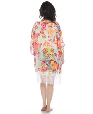 Women's Sheer Fringe Kimono