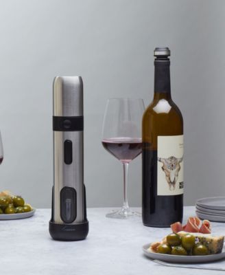 Electric Corkscrew and Preserver, Stainless Steel
