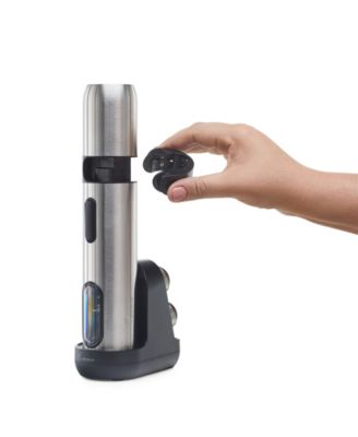 Electric Corkscrew and Preserver, Stainless Steel